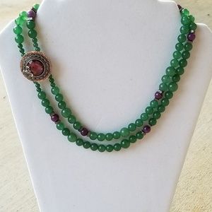 Green Statement Necklace